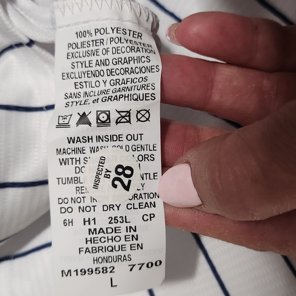 Majestic GARY SANCHEZ 24 New York Yankees Baseball Jersey Mens Size Large NEW - Picture 12 of 14